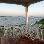 Porch rocking chairs on Black Island